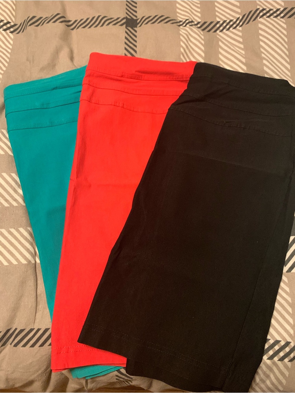 Studio Point Pull-On Stretch Skirts - Black, Coral, Teal Bundle Deal size medium